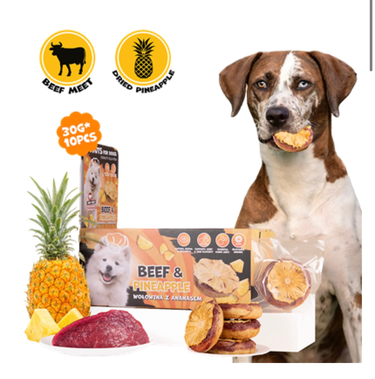 Beef & pineapple donut 10 piece