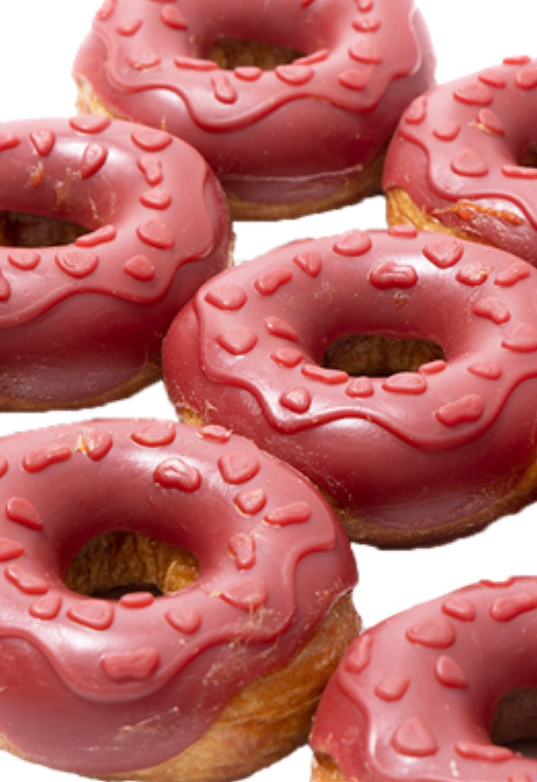 Duck and strawberry donut