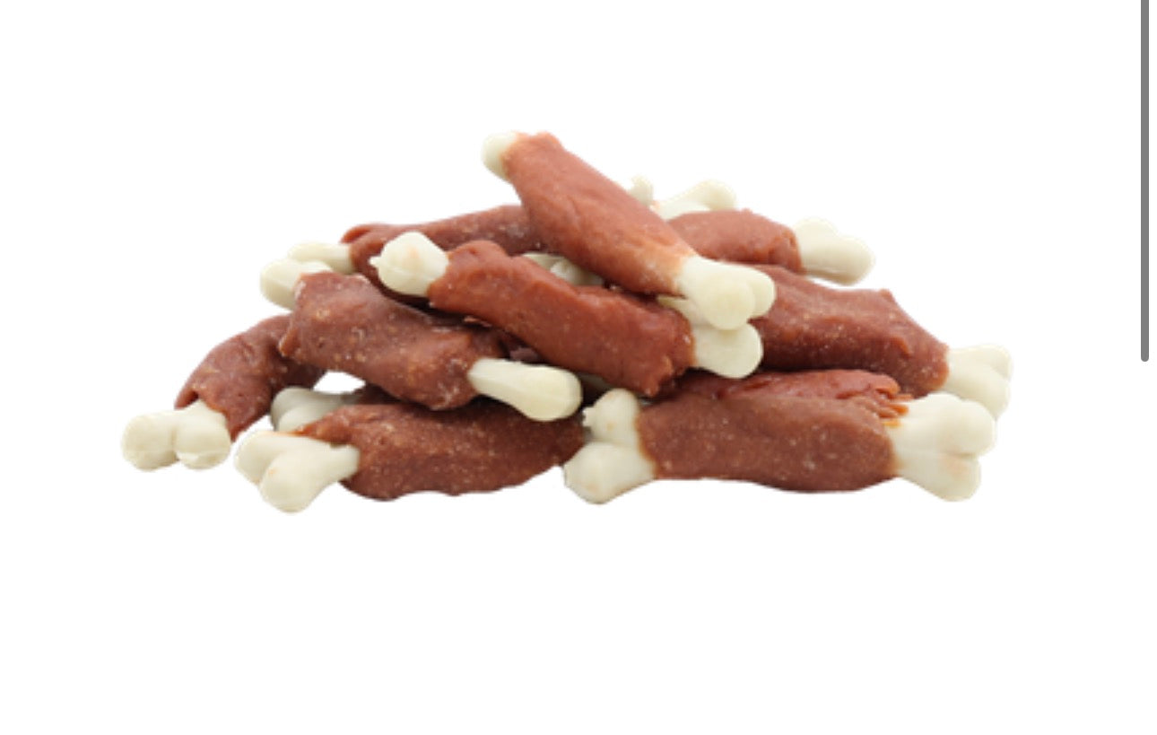 Rabbit wrapped calcium bones 500g