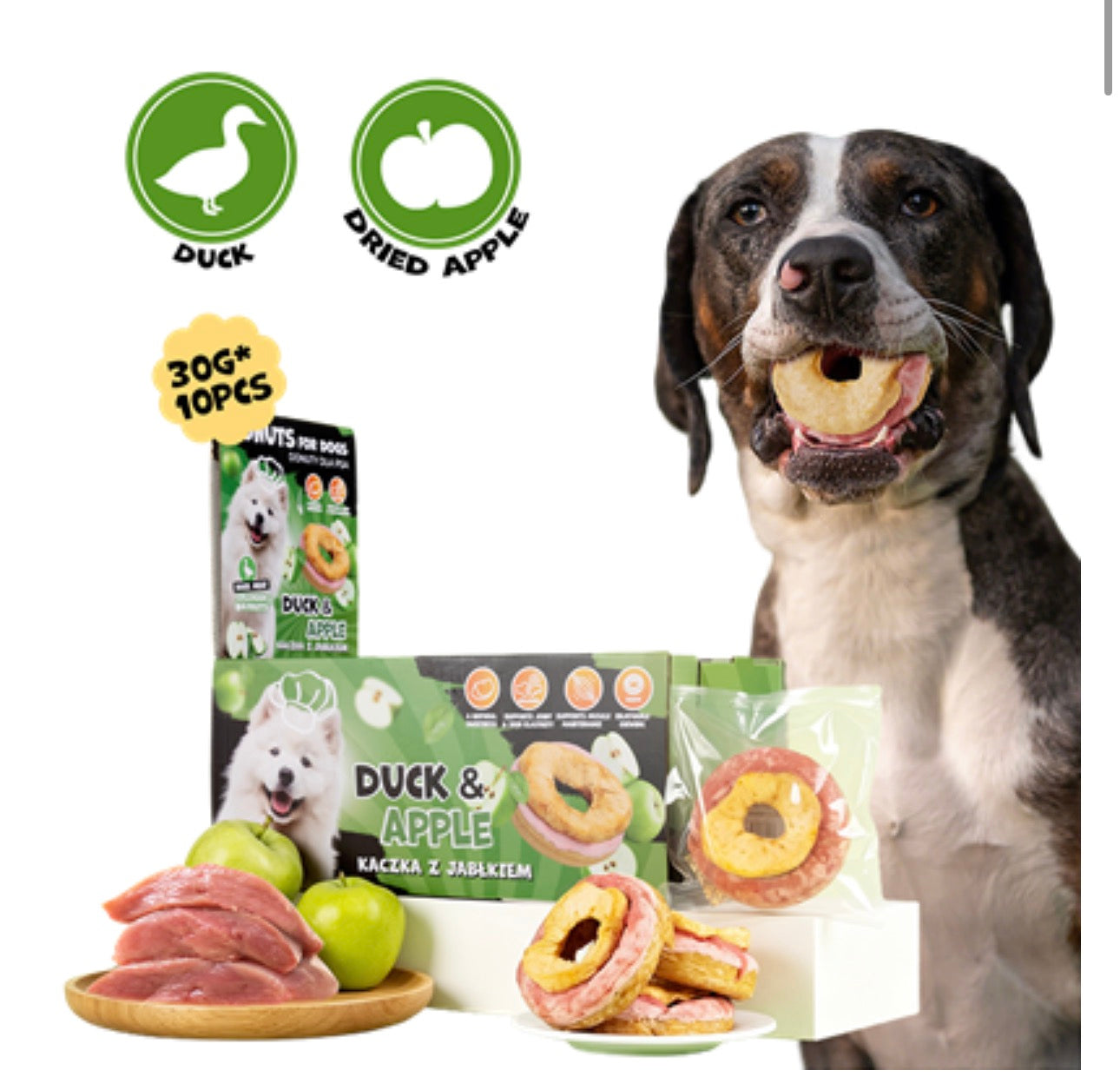 Duck & apple donut 10 piece